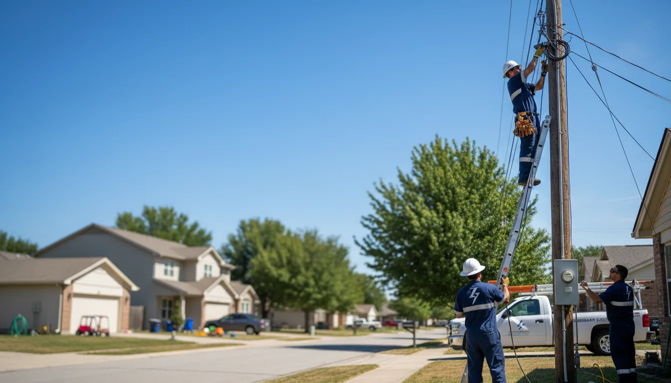 Residential electrician providing installation services in Hartland, ME
